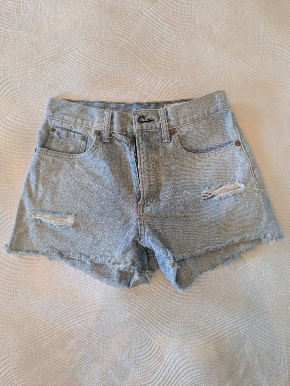 Rag & Bone Distressed Denim Shorts – Size 25 - Picture 1 of 3